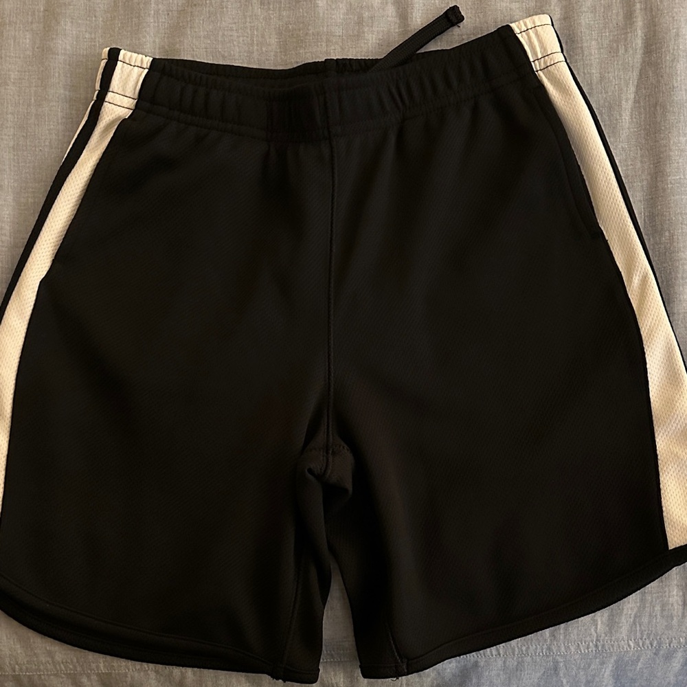 Lands' End girls Black and White uniform Shorts sz L